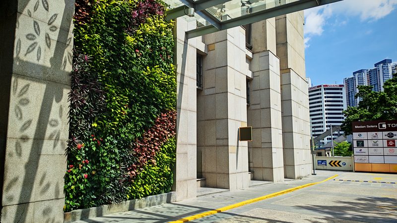 Menara G Tower - Green wall feature